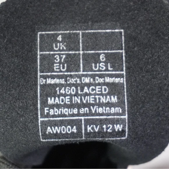 DR.Martens 1460 Virginia Leather Laced Boots Women's size 6 NEW - Picture 9 of 9